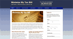 Desktop Screenshot of minimizemytaxbill.com